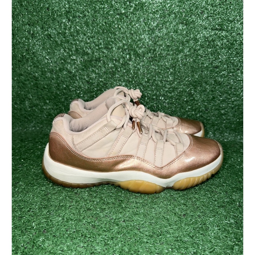Womens Air Jordan 11 Retro‎ Low Size 8.5 Rose Gold Basketball Shoes AH7860-105